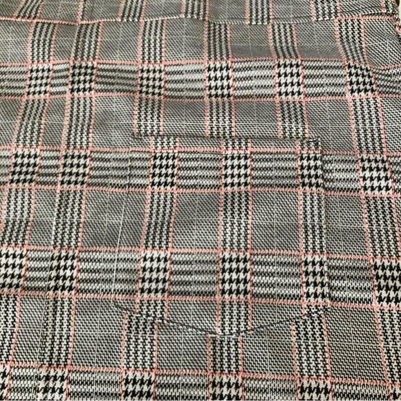 SO JUNIORS  PLAID OVERALL DRESS SIZE XL 4 POCKETS KNIT BUTTON STRAP - Picture 11 of 11